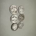 Washington Silver Quarters Lot of 6  Variety US