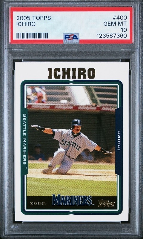 2005 TOPPS #400 ICHIRO SUZUKI PSA 10 Gem Mint Seattle Mariners HOF