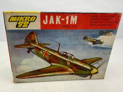 1981 ZTS Plastyk Russian Jak-1M (Yakovlev Yak-1) 1:72 Scale Kit