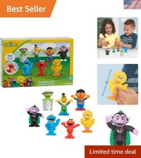 Sesame Street Neighborhood Friends Set - 7 Poseable Figures for Creative Play