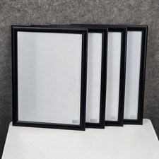SnapeZo Black 12x17 Inch Poster Photo Picture Frames Wall Mount Set of 4