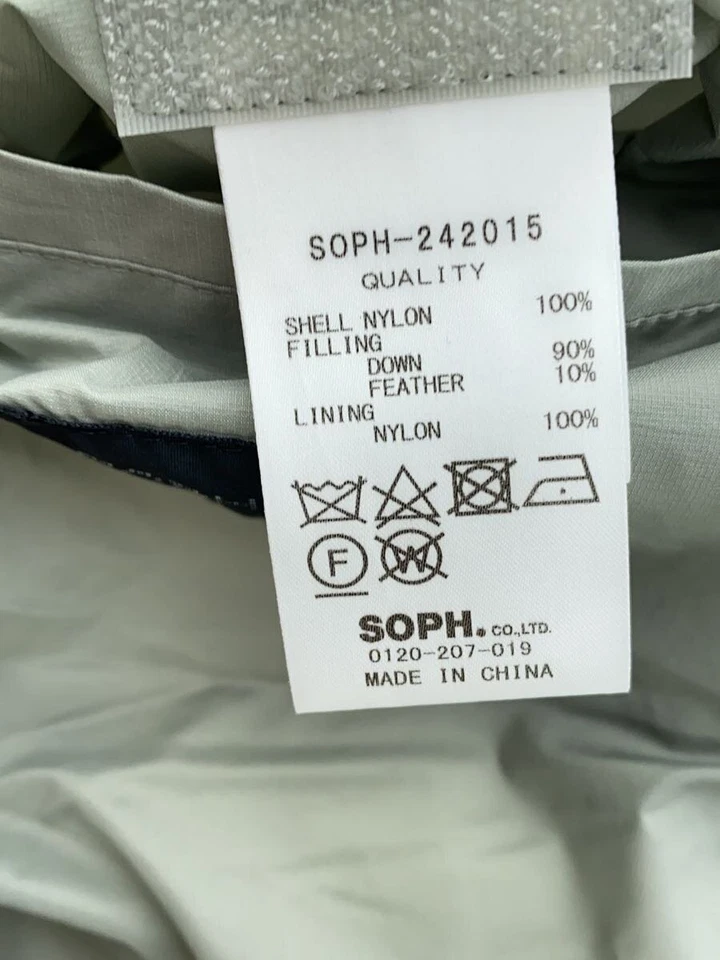 SOPHNET. Chaleco acolchado L nailon gris SOPH-242015 Foto 4 de 4