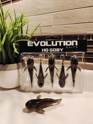 Goby soft plastic 3'' Natural Baits  5 pack (Lot of 10)