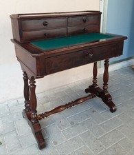 Stupendo scrittoio inglese Luigi Filippo mogano, epoca 800