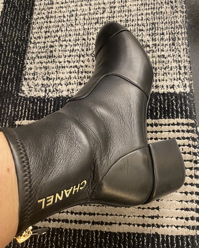 NIB 2022 Chanel black Ankle Short Boots 