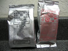 2 New Genuine Lexmark 28 29 Black Color Ink Cartridges Z1300-Z1320 X2500-X5490