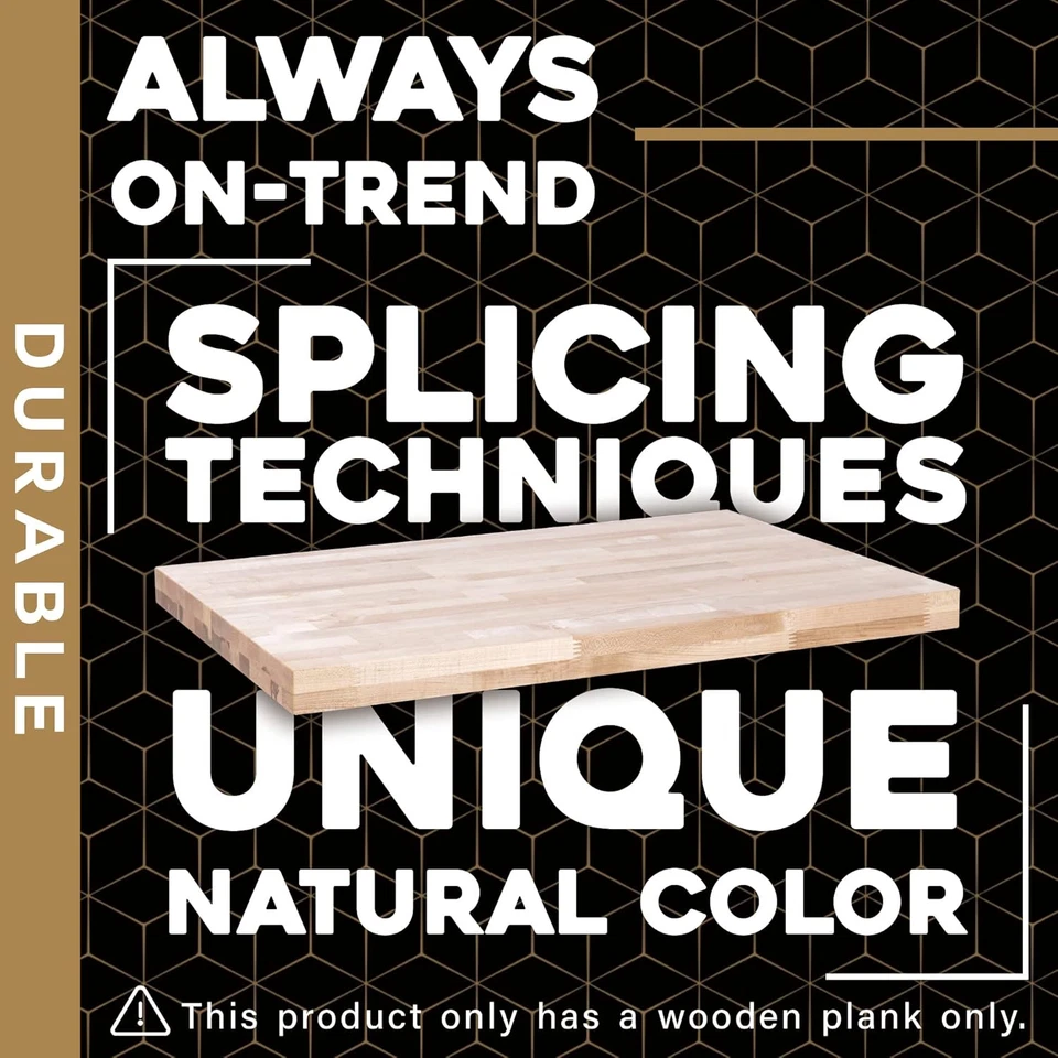 Solid Wood Table Top - 24 X 18 Butcher Block Countertop - Natural Maple Slab Wor - Image 2 of 4