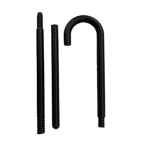 Walking Cane Wizard Staff Magician Cane Magic Wand Plastic Magic Staff Black - Picture 5 of 10