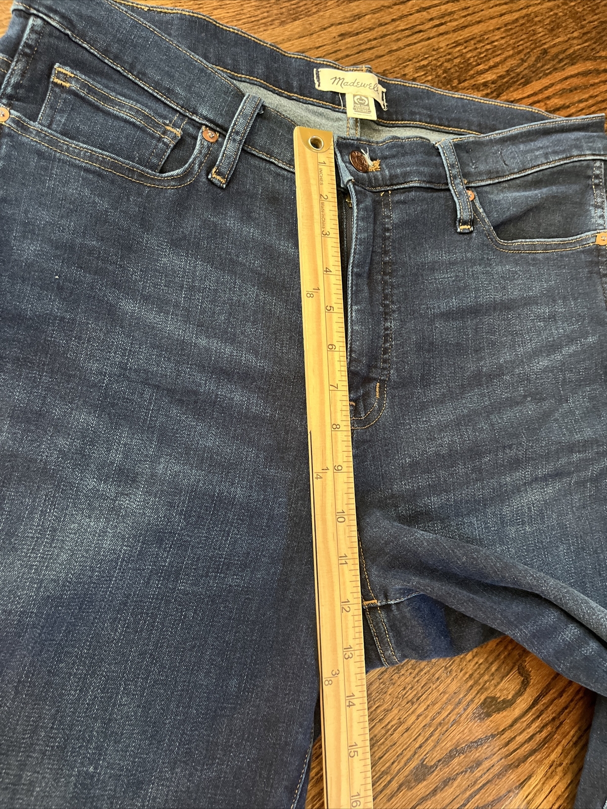 Madewell Jeans Womens Size 34 x 28 10￼￼ inch High Rise Skinny Denim - View 6