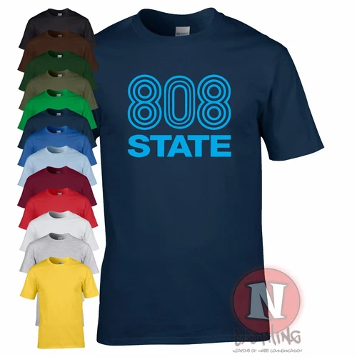 808 State T-shirt DJ club music dance rave retro edm festival Madchester