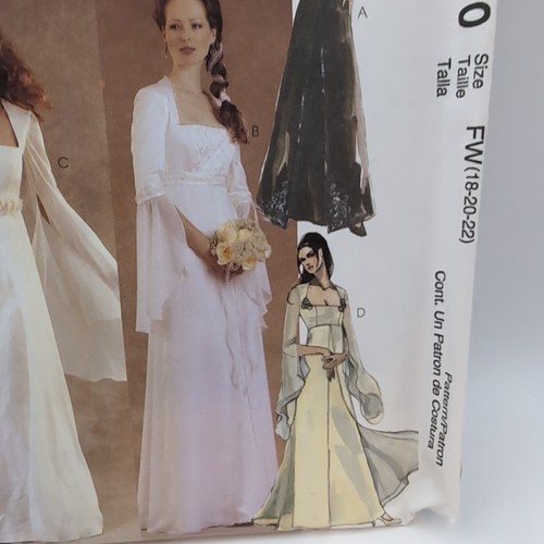 McCall's Evening Elegance pattern 3010 Misses'/Petite Bridal Gown sz 18-22 uncut - Picture 3 of 13
