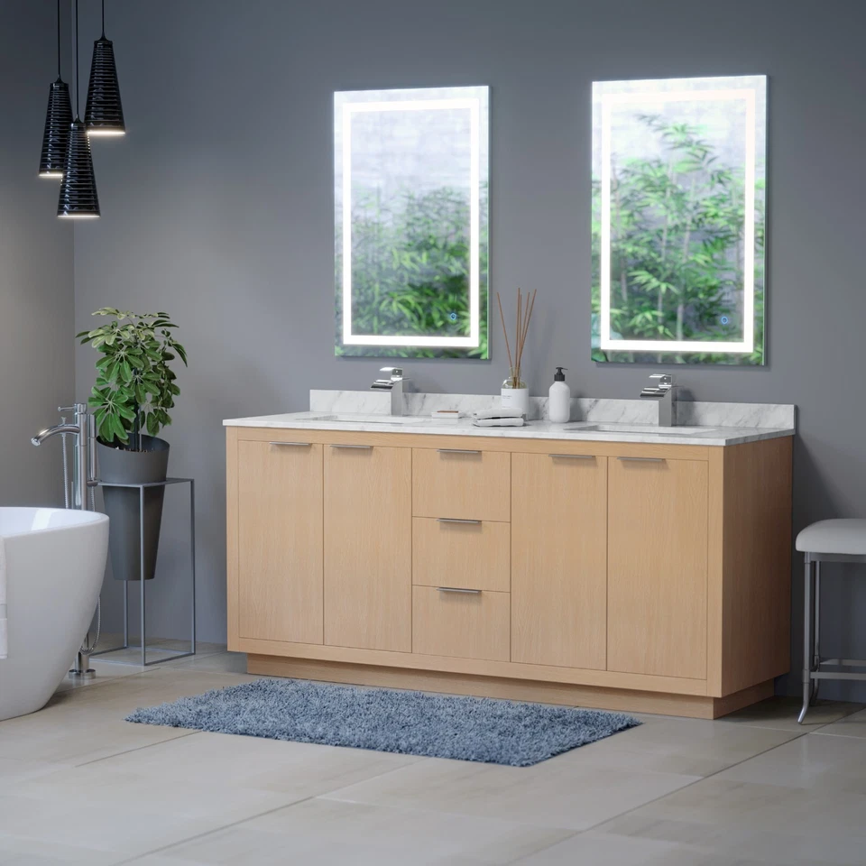 Espejo LED Luci 48x36 pulgadas con atenuador de memoria y desempañador Foto 2 de 4