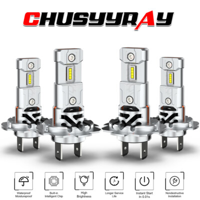 H7 H7 LED Headlight KIT Combo Bulb For Buick Regal Sportback 2.0L 3.6L 2018-2020