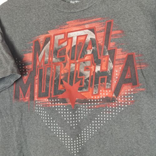 Metal Mulisha T-Shirt Mens Medium Gray Short Sleeve Skull Graphic Motocross - Picture 4 of 16