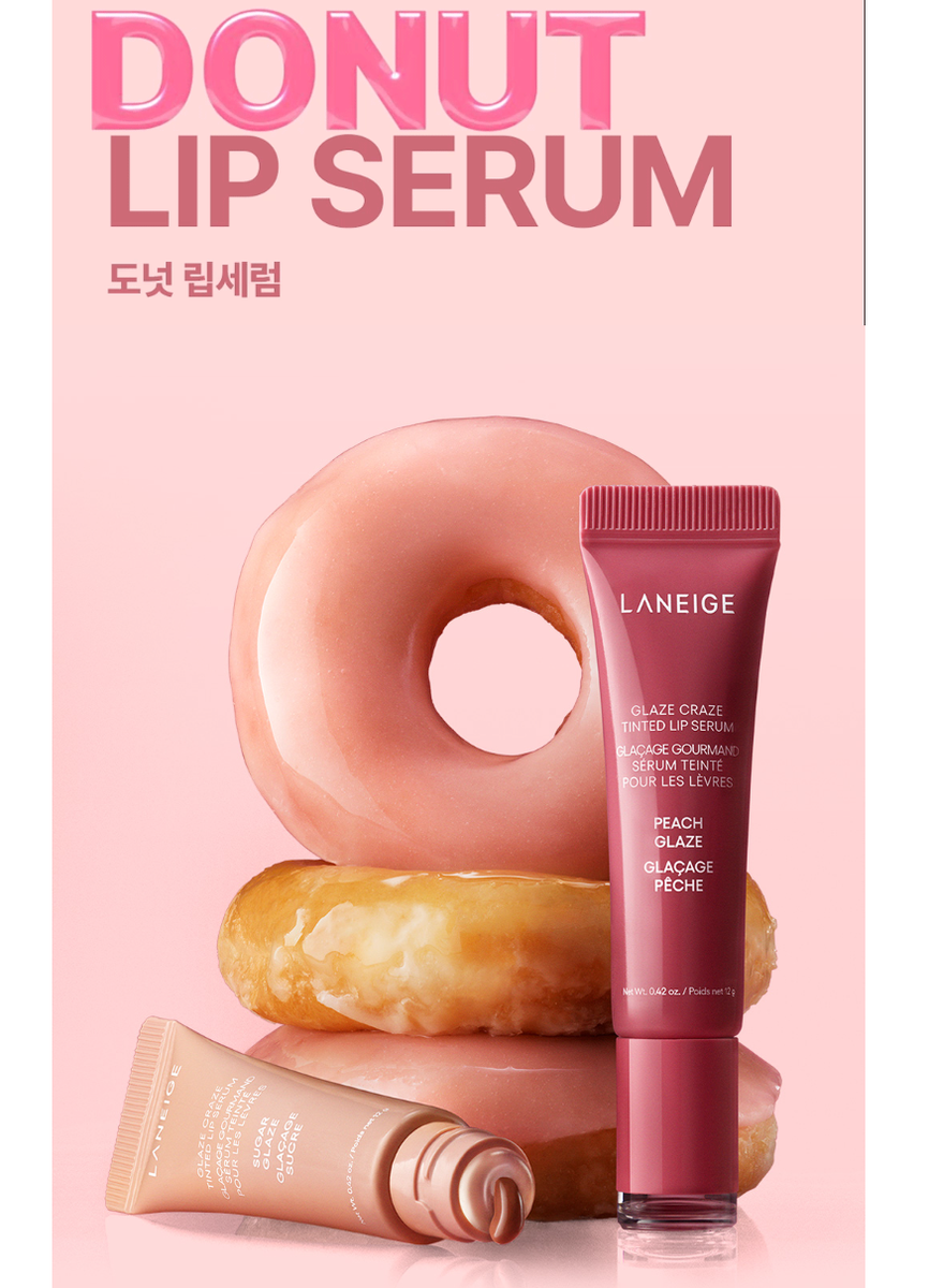 Laneige Glaze Craze Tinted Donut Lip Serum 6 Colors 12g 2025 New K