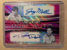 2022 Leaf Pop Century Jerry Mathers  Tony Dow Auto  Autograph Beaver & Wally 5/6