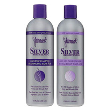 Silver Brightening Purple Shampoo And Conditioner 12 Oz Set For Blonde Grey Hair