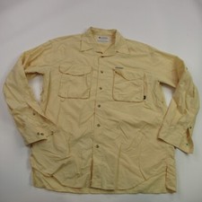 Columbia Shirt Mens Large Long Sleeve Button Up Lightweight Outdoors