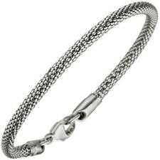 3,6mm Armband Armkette Armschmuck 925 Silber glänzend Unisex, 19cm