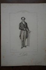 LENGLET LUCIEN (1796-1874) PORTRAIT ENGRAVING 19th century, born in ARRAS