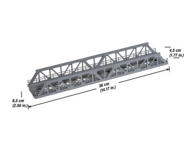 NOCH 21310 HO Scale Single Track Truss Bridge 36 Cm Long (In Kit)