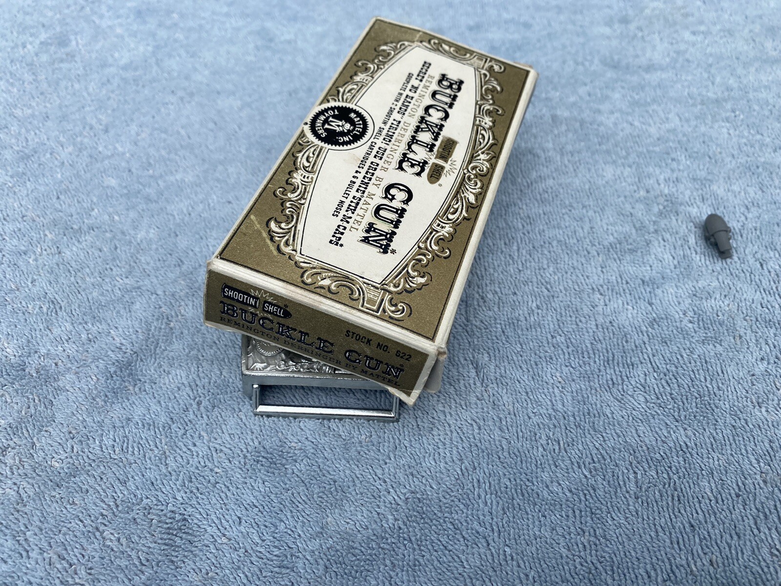 VINTAGE Mattel Remington 1867 Derringer Gun Belt & Bu… Gem