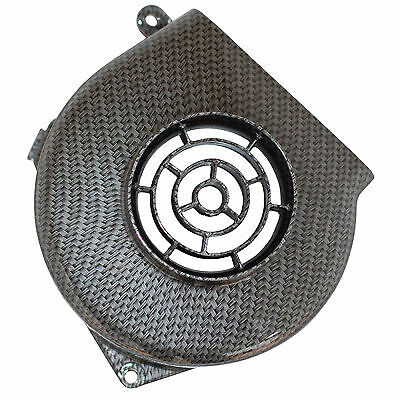 Volute cache de turbine style carbone adaptable pour scooter Peugeot Ludix 50cc carénage
