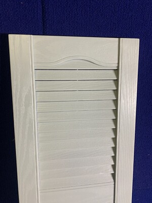 Paire De Volets Vinyle Mid America Open Louver - 12 X 36 - Blanc
