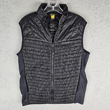 Eddie Bauer Travex Vest Mens 38 Black Puffer Packable Vest Zip up