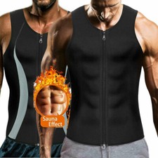 Men Sauna Sweat Vest Top Neoprene Waist Trainer Vest Body Shaper Gym Shapewear
