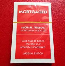NEW SEALED Full Set Arsenal Edition Monopoly Title Deeds Property All Cards