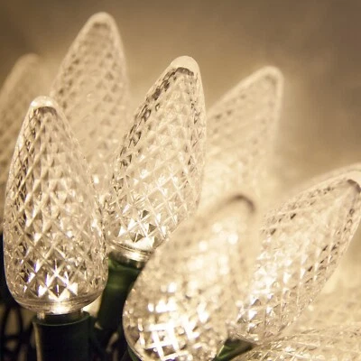 WINTERGREEN LIGHTING C9 LED Christmas Light Set Indoor Outdoor Home Holiday Party String Lights Decor