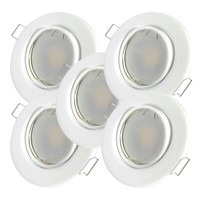 LED Einbaustrahler Tomas 230V GU10 Schwenkbar Dimmbar 7W Warmweiß 68-75Mm Loch.