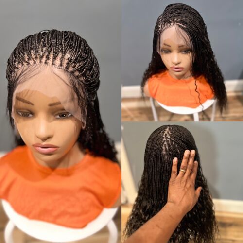 Braided wig: beautiful Handmade braided wig, water wave made on a full lacewig.