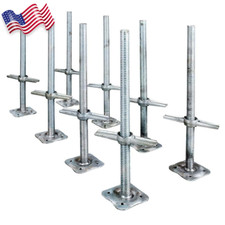 Adjustable Scaffolding Leveling Jacks with Heavy Duty Base Plate FREE SHIPPING