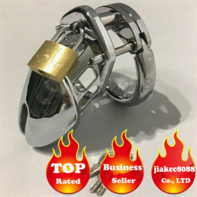 Stainless Steel Lock Key 40mm 45mm 50mm Male Chastity Device Metal Cage