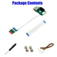 1 SET NGFF M.2 Key A/E to PCI-E Express X1 USB Riser Card with High Speed Cable