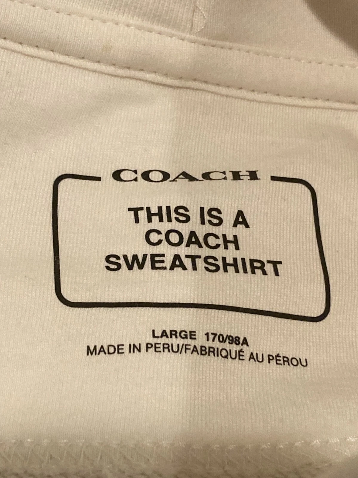 Coach Signature Felpa con Cappuccio Zip Donna Cachi Multi Taglia Media Nuova Con Etichetta