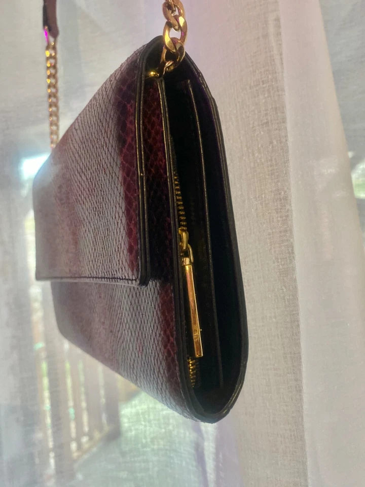 Nordstrom Bolso de Hombro Pitón Cuero Genuino Monedero Pequeño Foto 3 de 4