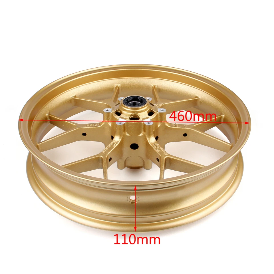 Complete Front Wheel Rim Fit for Honda CBR 1000 RR SC59 2008 - 2016 Gold - Image 4 of 4