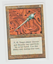 Magic the Gathering ~ MTG ~ 1x Disrupting Scepter ~ LP ~ 4th Edition