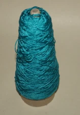 4oz. Cone, Unbranded, Green, Fingering Weight, Lustrous, Cotton Yarn