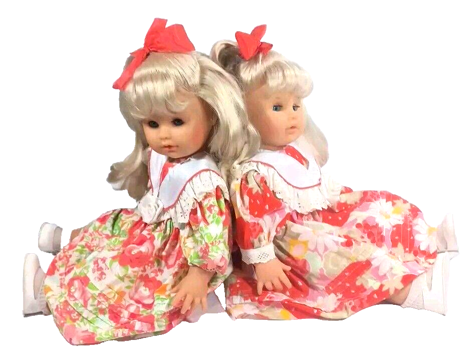 Max Zapf Creation Ballica Doll Twins ? Vintage 1980s 20