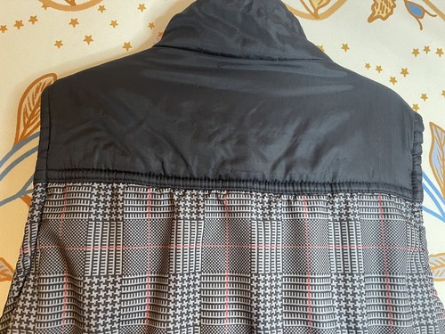 Weatherproof Puffer Vest Kids Medium (8) Plaid Ski Hike Play Pockets School Grey - Picture 9 of 13