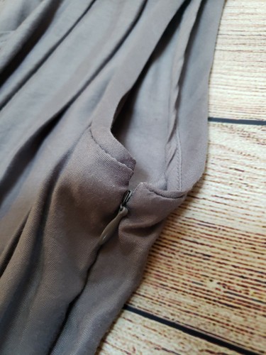 ANN TAYLOR LOFT SZ 8 NWT NEW GRAY BLACK SLEEVELESS BODY CON SKIRT DRESS $90 - Picture 8 of 8
