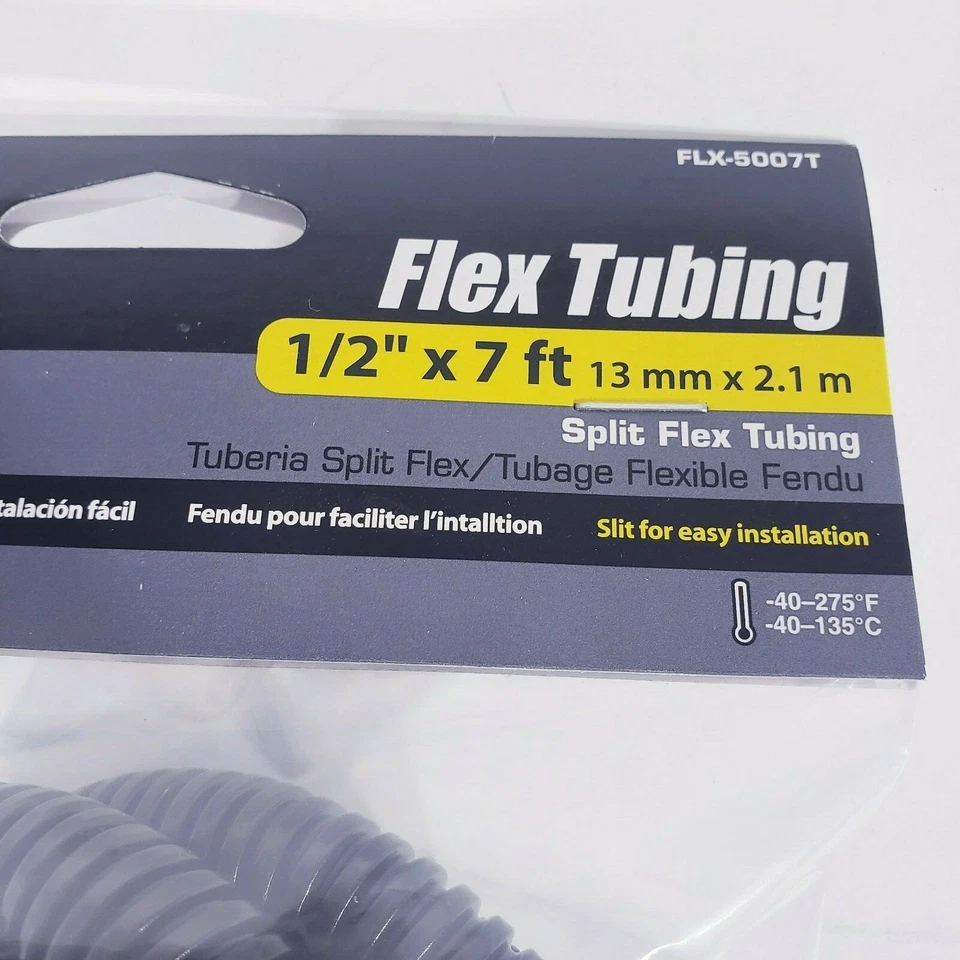 Gardner Bender GB Corrugated Polyethylene Split Flex Tubing 1/2" x 7ft FLX-5007T - Image 4 of 4