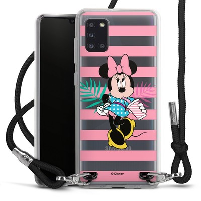 DeinDesign Hülle Handykette Samsung Galaxy A31 Minnie Milkshake ohne Hintergrund