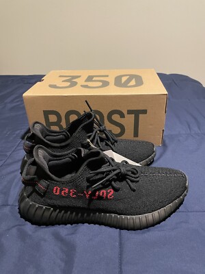 adidas Yeezy Boost 350 V2 Bred Black Red (2017/2020) Size US