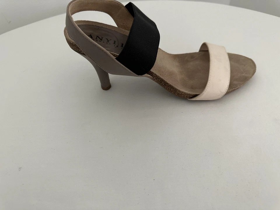 Босоножки на каблуках женские ANYI LU Colorblock размер 39/8,5 - Изображение 4 из 4