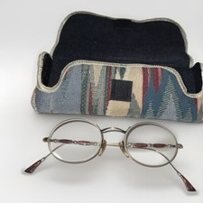 Vintage Eyeglass Frames - Tortoise Flair  Silver Beads